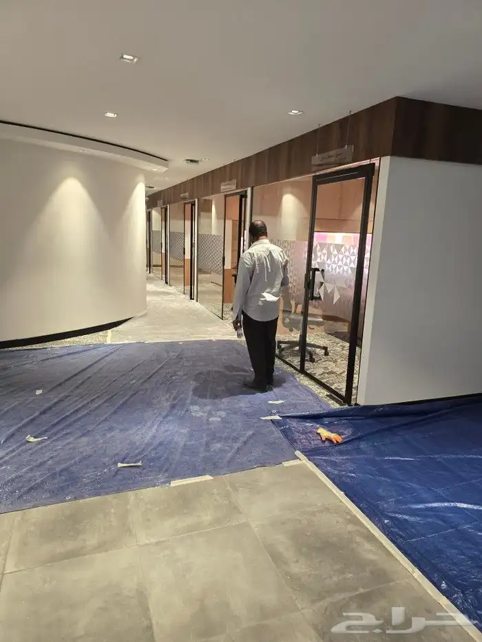 قواطع زجاج سكريت مكاتب قزاز سكريت قواطع 2