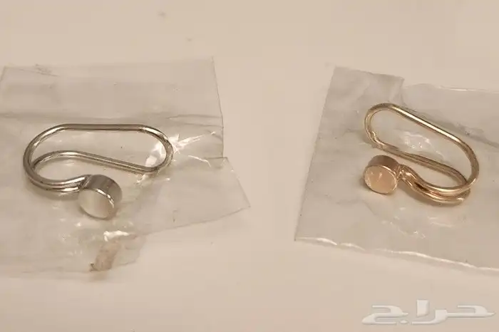 حلق أذن بدون خرم اكسسوار فضي وذهبي 1