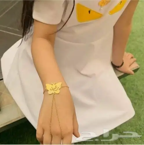 اساور ارتباط مطلي بالذهب عيار 21 ناعم ليزر تفصيل حسب طلبك 14