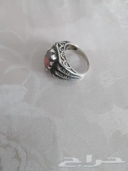 خاتم ياقوت فضة اصلي عيار 925 (جديد). 2