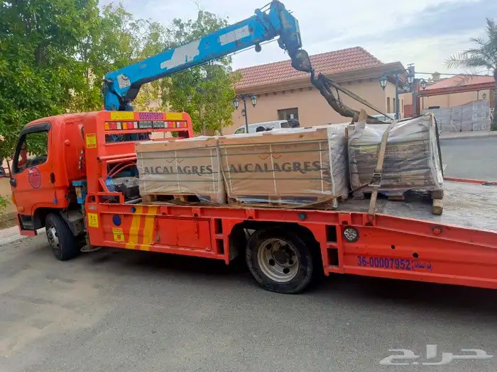 سطحه لنقل السيارات كرين لرفع المعدات 4