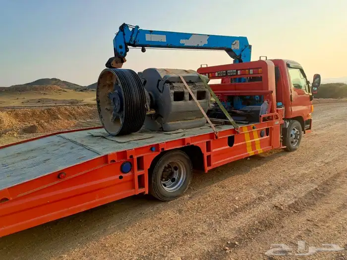 سطحه لنقل السيارات كرين لرفع المعدات 7