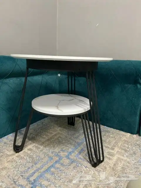 طاوله مستديره بيضاء 200 ريال 3