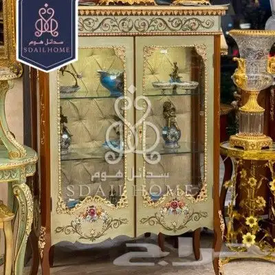 تحف زان قطع كلاسيك فاترينة خشب كلاسيك مدخل كلاسيك 3