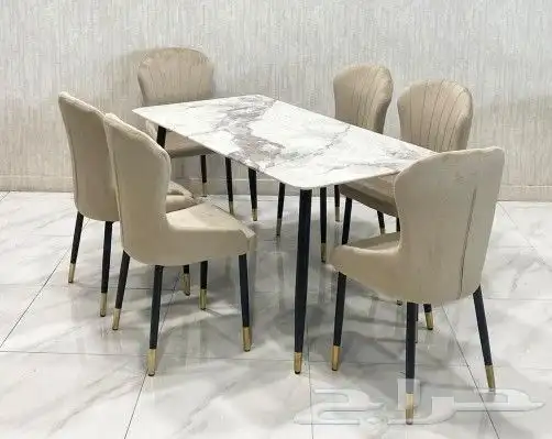 طاولات طعام تركية  ماليزية  صيني خشب زجاج رخام كافة المقاسات 16