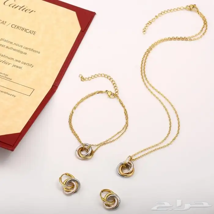 أطقم كارتير مطلي ذهب عيار 21 1
