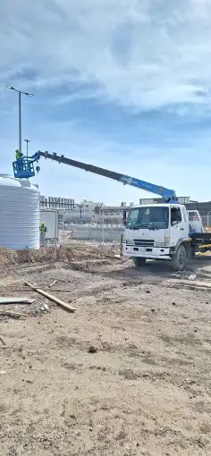 سطحه. رفع عمال بوم تراك باسكت شغل يومي 6