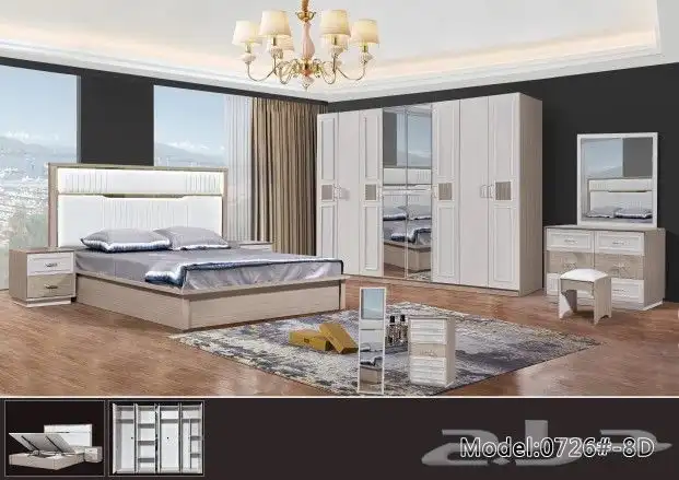 غرف نوم مودرن فخمة حديثة تركيب مجاني ضمن جدة مكة الطائف 27