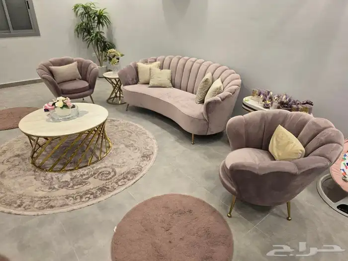 طقم كنب من 3 قطع للبيع 2