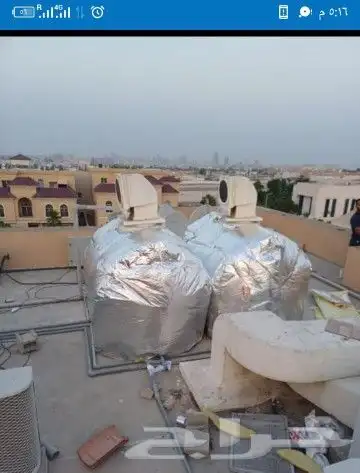تغليف وعزال خزنت الماء من الحرارة والرطوبه وتغليف موصير الما 4