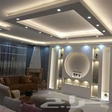 ديكورات جبس بورد الدمام خلفياة تلفزيون الشرقيه 6