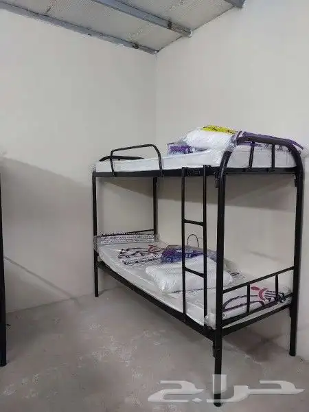 سريرحديد دور ودورين مراتب طبيه بطانيات تجهيز سكن عماله 2