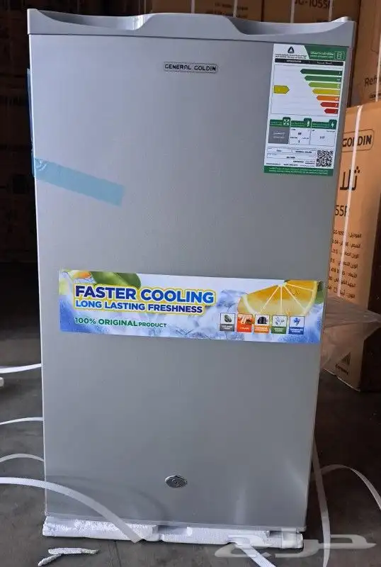 ثلاجه باب واحد جنرال جولدن 3.3 قدم   فضي 0