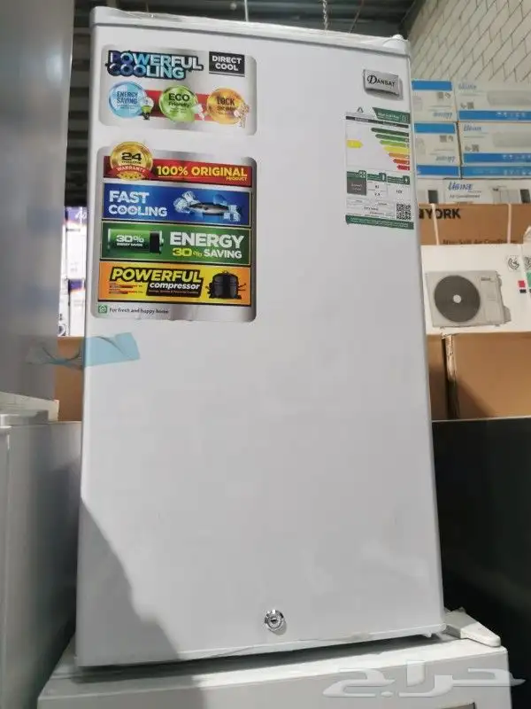 ثلاجه باب واحد جنرال جولدن 3.3 قدم   فضي 3