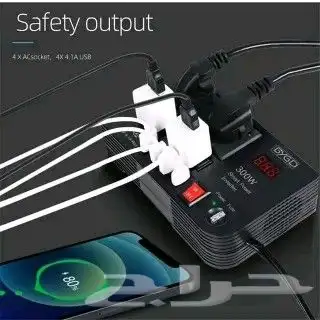 محول توصيله كهرب 300w 12v 6