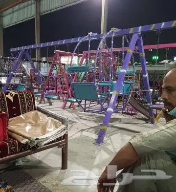 مرجيحه دواره زليتا نطاطه كله في حديد بلاستيك مرجيحه كله في ذ 0