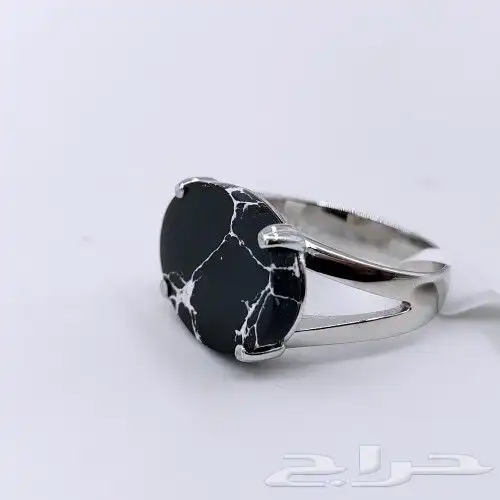 خاتم رجالي من الفضة الاصلية 925 مقاسات كبيره وصغيره 0