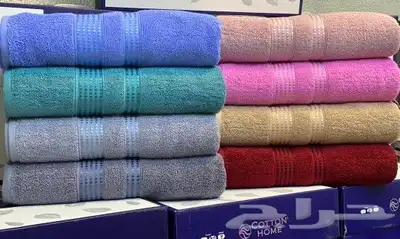 روب حمام قطن مقاس كبير 11قطعة روب حمام مناشف كبير وصغير قطن 7
