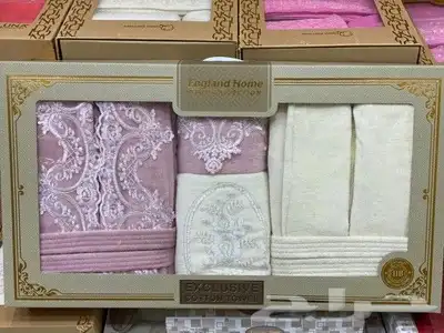 روب حمام قطن مقاس كبير 11قطعة روب حمام مناشف كبير وصغير قطن 8