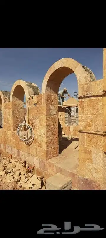 بوكلين للإيجار بساعه واليوميه ومباني حجر بالبكلين وبليد وربر 1