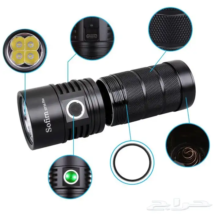 كشاف سوفيرين SP36PRO SOFIRN لومنز8000 5