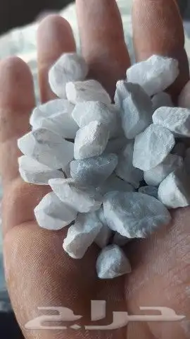 خرسانة حجر ابيض لزينة الحدايق كسر رخام درجة أولى قلاب 4