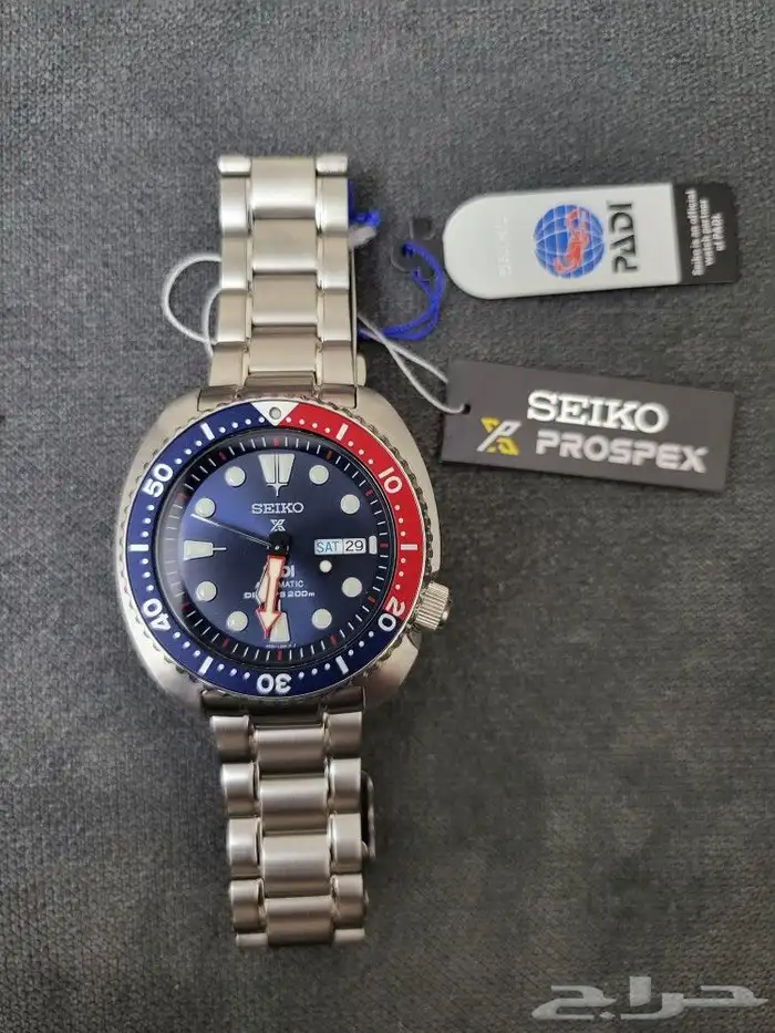 ساعه سيكو بيبسى اوتوماتيك Seiko turtle PADI SRPE99K1 2
