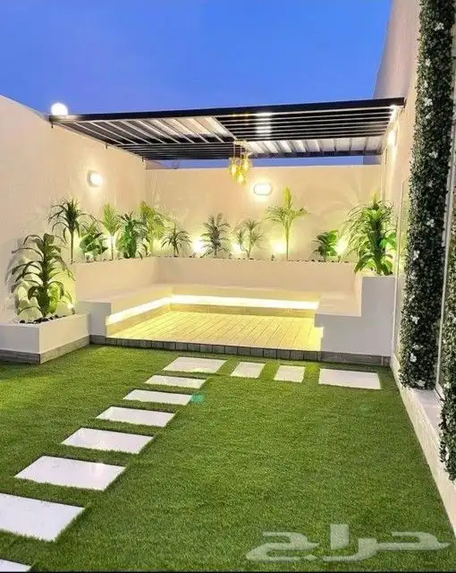 فن حدائق وعشب صناعي وزرع طبيعي 5