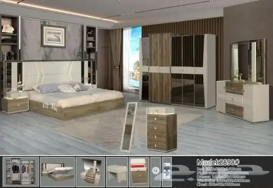 غرف نوم جديدة مع توصيل مجاني 7