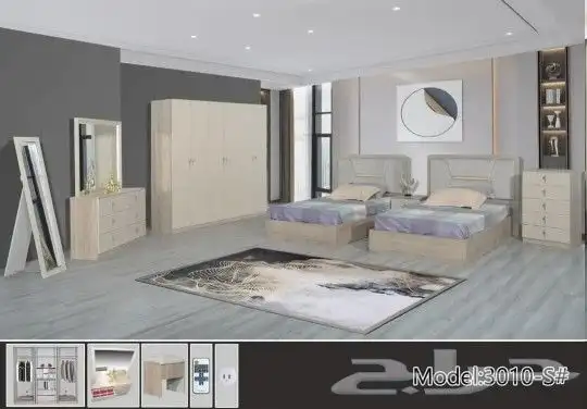 غرف نوم جديدة مع توصيل مجاني 9