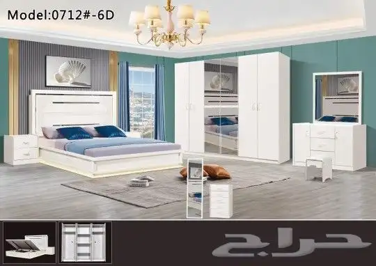 غرف نوم جديدة مع توصيل مجاني 23