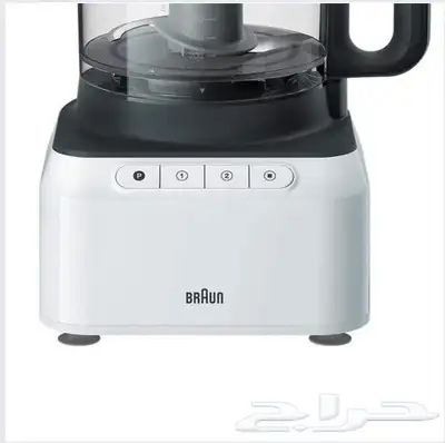 محضر طعام براون BRAUN لون أبيض  800 واط خلاط سعة 1.2 لتر 3