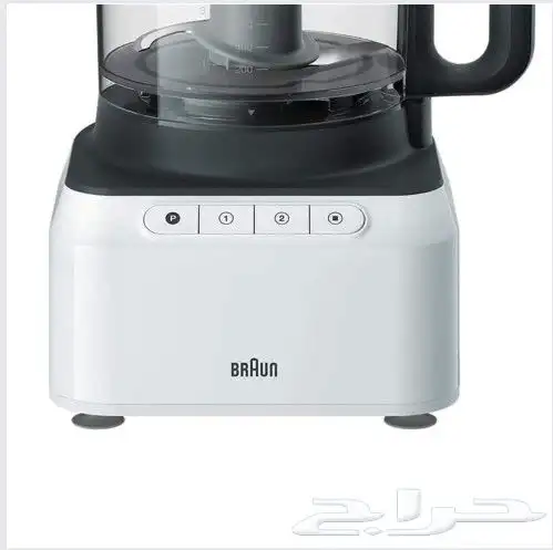 محضر طعام براون BRAUN لون أبيض  800 واط خلاط سعة 1.2 لتر 3
