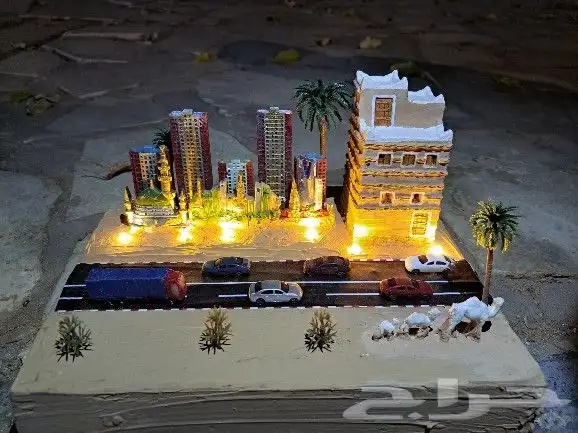مجسمات واعمال اليوم الوطني 2