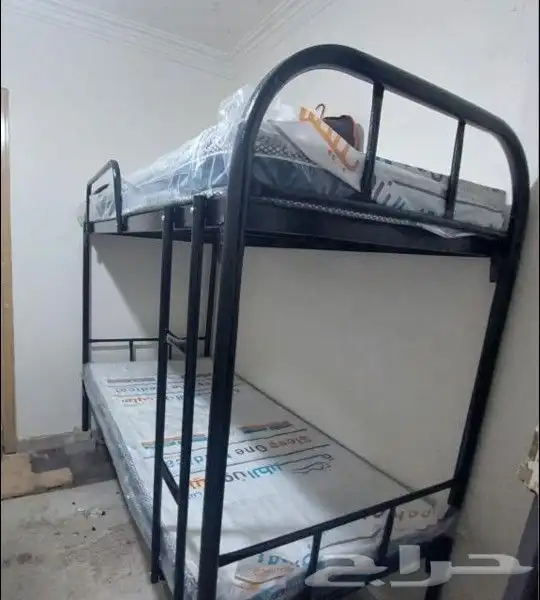 سرير دورين حديد سرير دور واحد مراتب مفارش مخدات خدمت توصيل 3