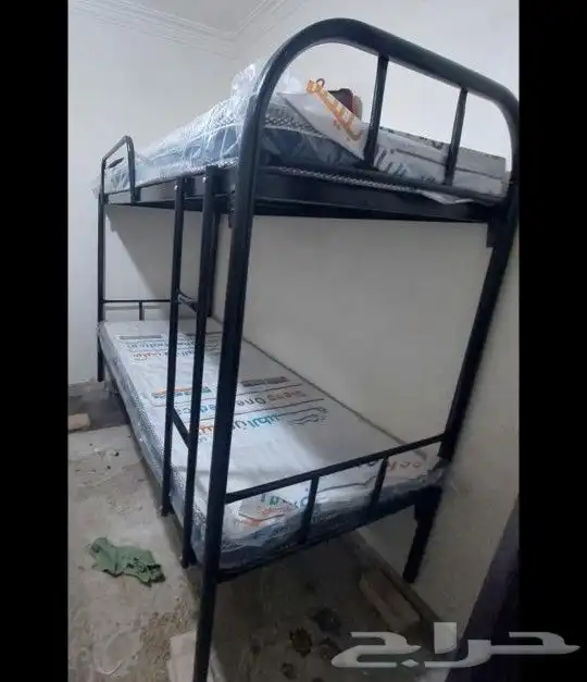 سرير دورين حديد سرير دور واحد مراتب مفارش مخدات خدمت توصيل 1
