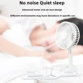 مروحة محموله لاسلكي بطاريه اعادة الشحن بمنفذ USB 5