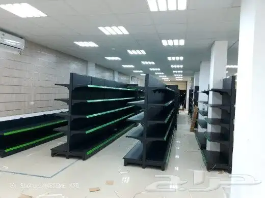 رفوف سوبر رفوف تخزين رفوف مستودعات كاشيرات استاندات 0