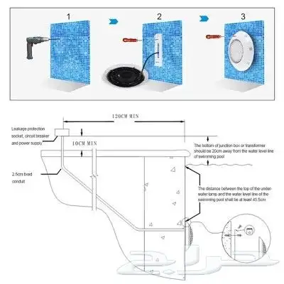 swimming pool led light 12v AC 7