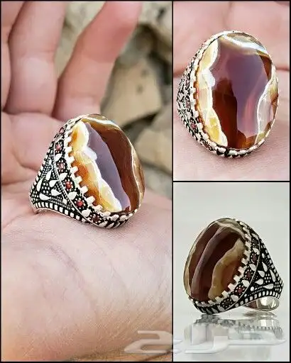 خواتم فضه و نوادر العقيق اليمني الطبيعي 0