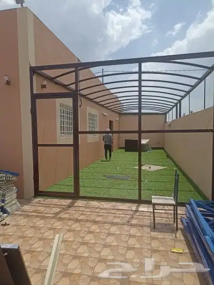 مظلات سواتر جلسات مواقف سيارات هناجر مستودعات 9