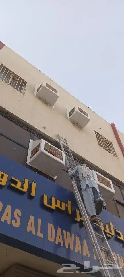 غطاء فبر جلاص شبك مكيف غطاء شفات طاردطيور 3