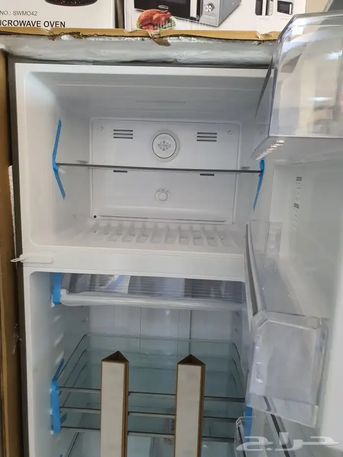 ثلاجة بابين فريزر علوي 22.4 قدم 635 لتر استيل ثلاجه كبيره 4