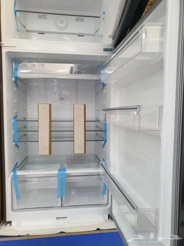 ثلاجة بابين فريزر علوي 22.4 قدم 635 لتر استيل ثلاجه كبيره 5