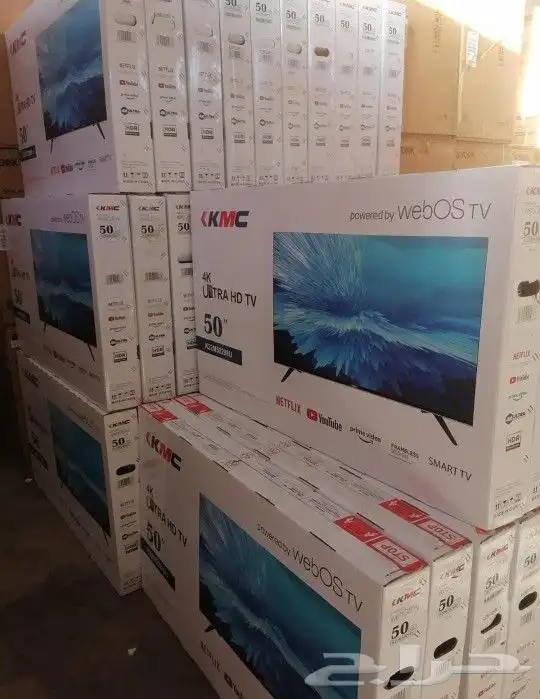 يتوفر لدينا جميع أنواع الشاشات اخرا اصدار 50و55و65و75و85و100 9