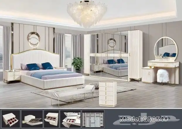 عروض غرف نوم فخمة ملكية بسعر الجملة 7