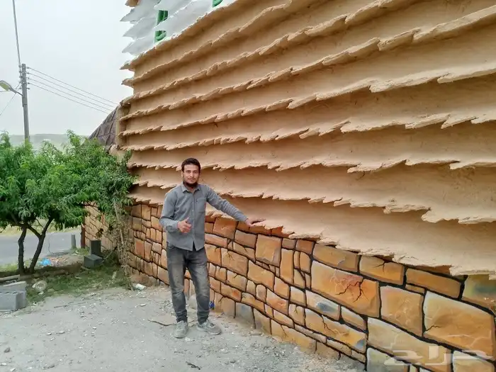 رسم تراث بيت طين ومناظر تراثيه ونحت شلالات مياه 15