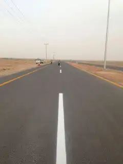 تخطيط بويات الاسفلت حراري وبارد يدوي ومكينه 3