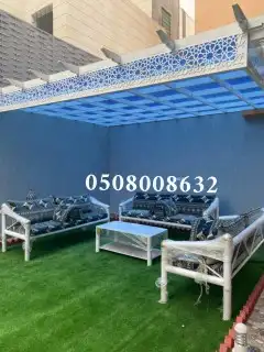 كراسي حديد جلسات خارجيه مراكيز احواش استراحات 1