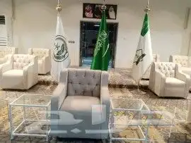 تأجير طاولات وكراسي وكنب وزل وسماعات ومكيفات ومخيمات وقهوجين 9